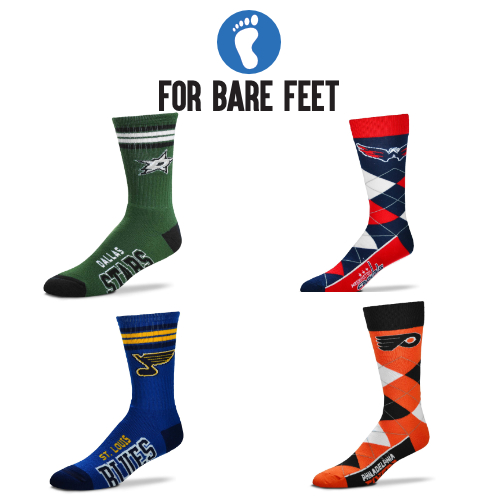 For Bare Feet Socks NFL